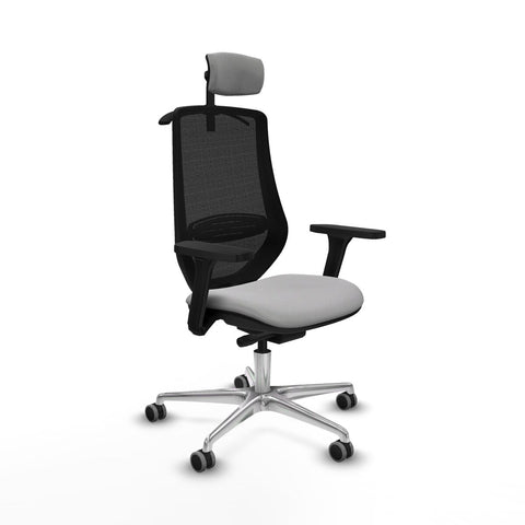 Office Chair with Headrest Mardos traslack bali Piqueras y Crespo D086G2H Light grey
