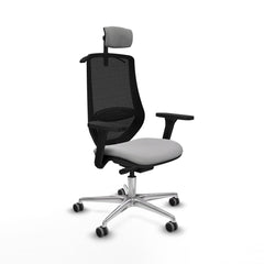 Sedia Ufficio con Poggiatesta Mardos traslack bali Piqueras y Crespo D086G2H Grigio chiaro