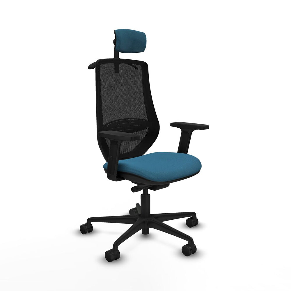 Sedia da Ufficio Mardos traslack bali Piqueras y Crespo D036N2H Nero Verde petrolio