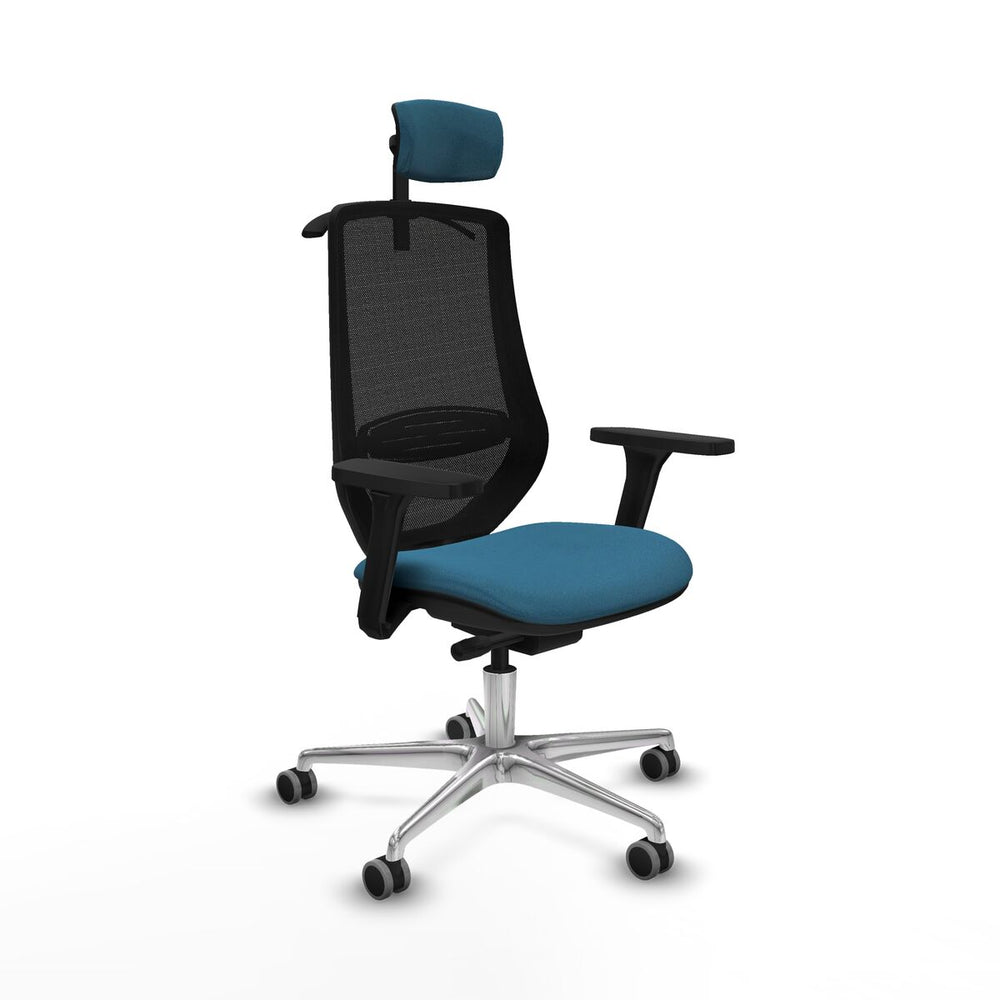 Silla de Oficina Mardos traslack bali Piqueras y Crespo D086G2H Negro Verde petróleo