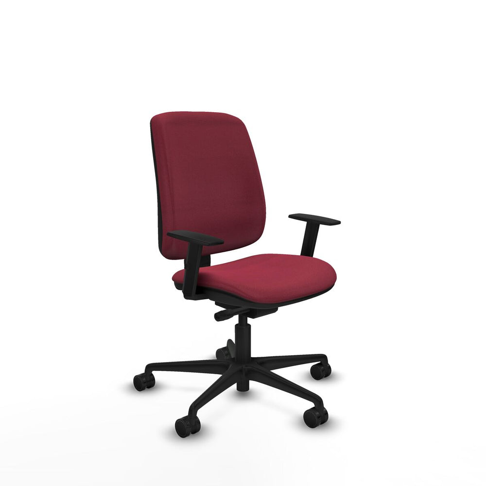 Sedia da Ufficio Piqueras y Crespo B1D036N Rosso Granato