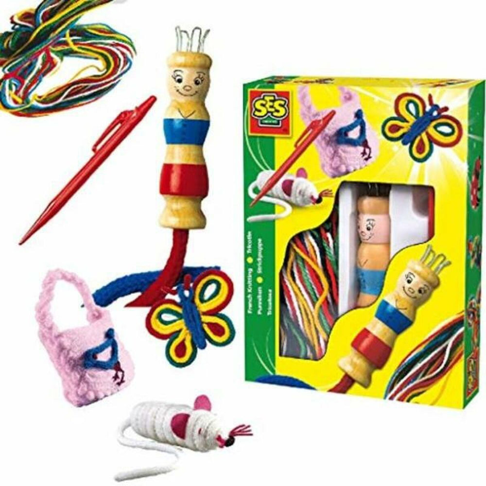 Gioco Educativo SES Creative Tricotin  With yarns of different colors Multicolore (1 Pezzi)