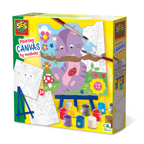 Set da Disegno SES Creative Paint by number on canvas