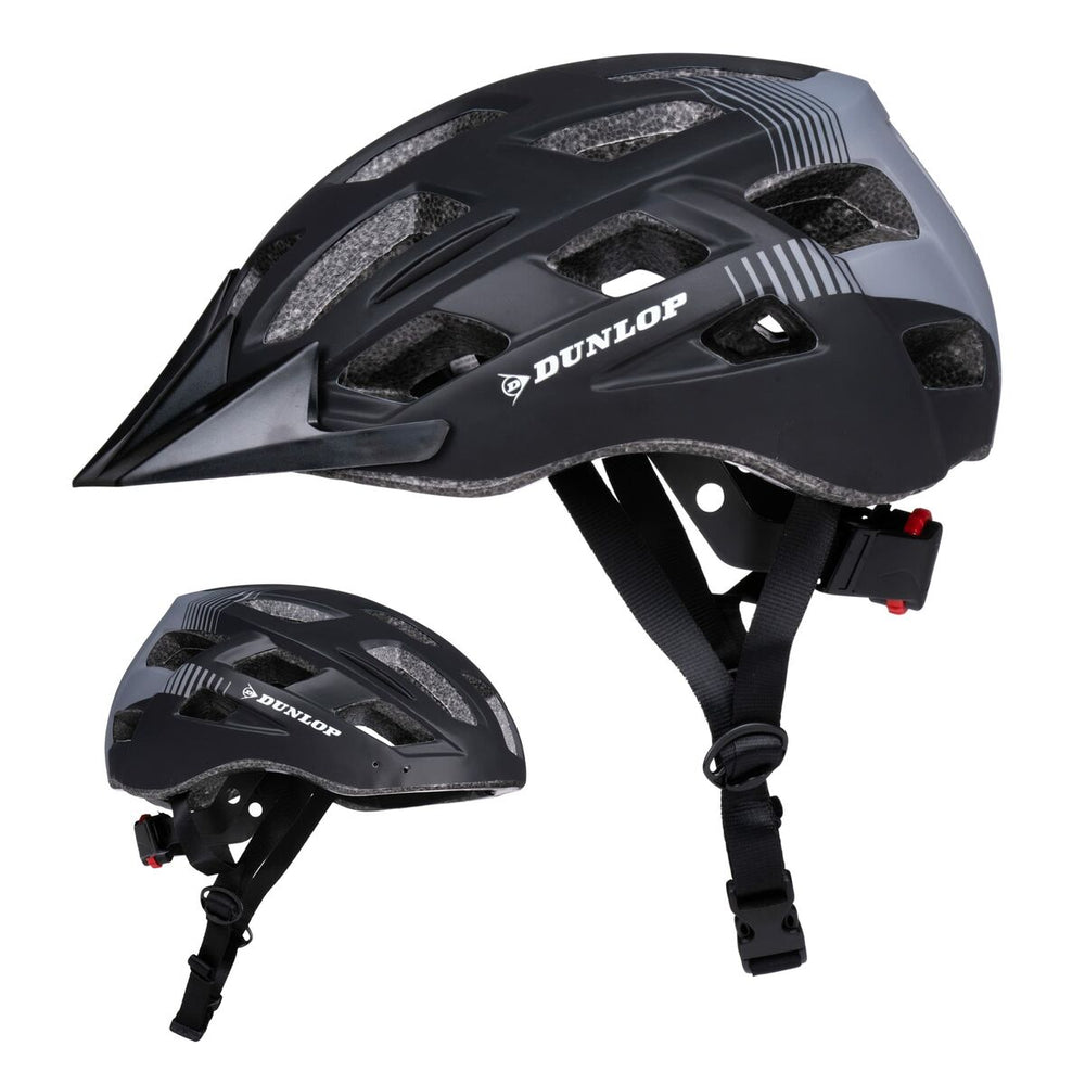 Casco da Ciclismo per Adulti Dunlop M Nero Luce LED