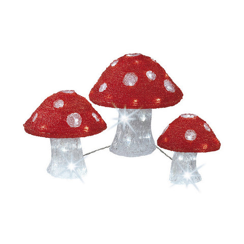 Lampada Lumineo Trasparente Funghi (Bianco Freddo)