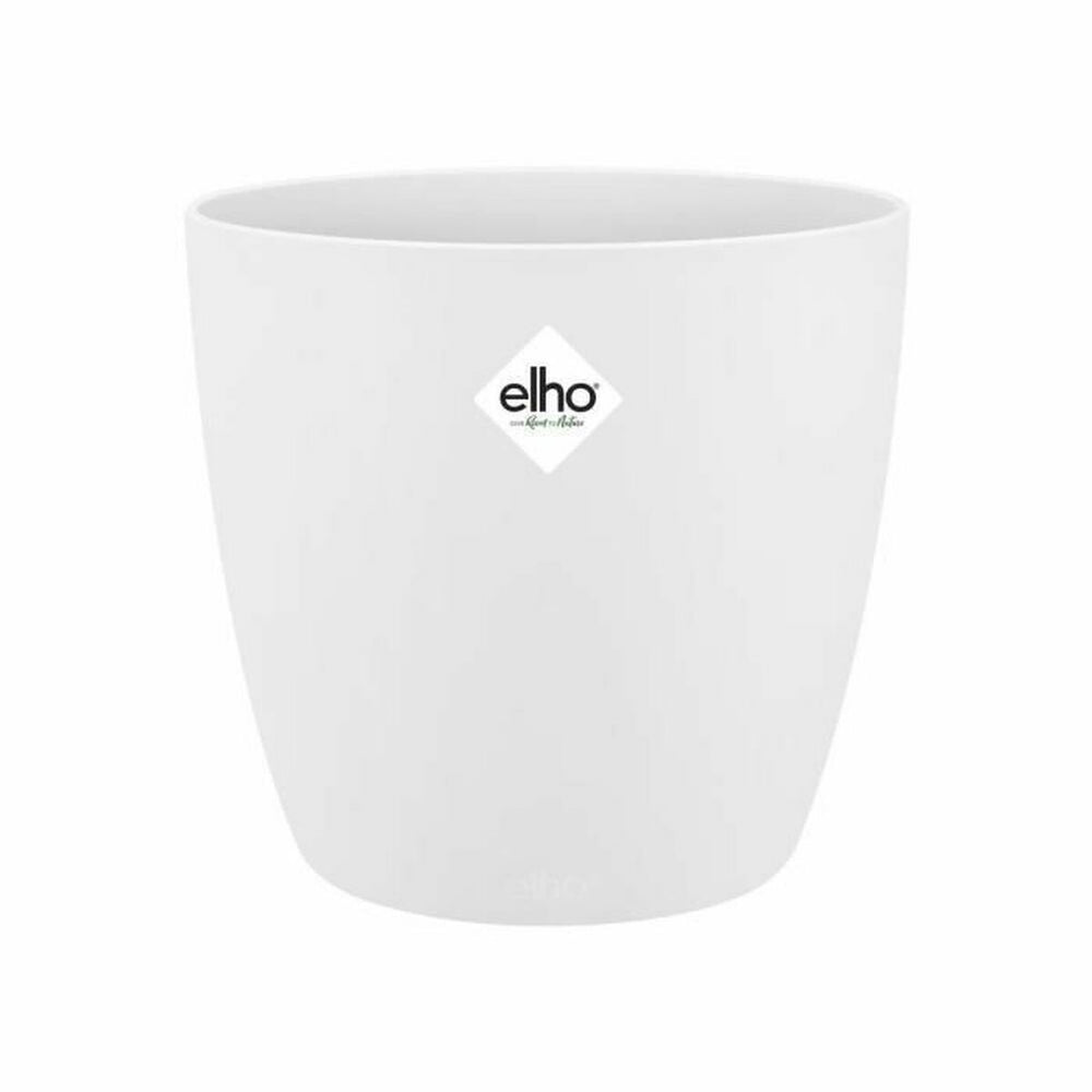 Vaso Elho Bianco Plastica Rotondo