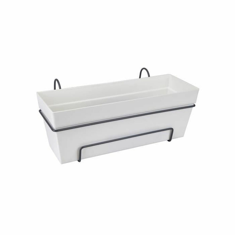 Vaso Elho Bianco polipropilene Plastica Rettangolare 50 cm