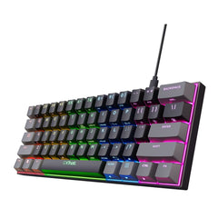 Tastiera per Giochi Trust GXT 867 Acira Nero Multicolore QWERTY Qwerty US