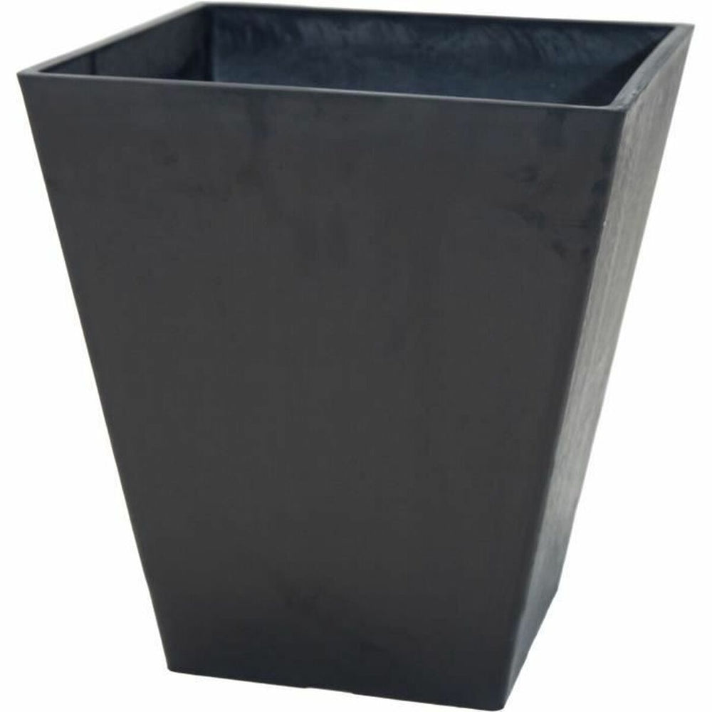 Vaso Mega Collections Ecostone Square Nero noir Plastica Riciclato 42 x 46 x 42 cm 43 x 43 x 74 cm 41 x 45 cm
