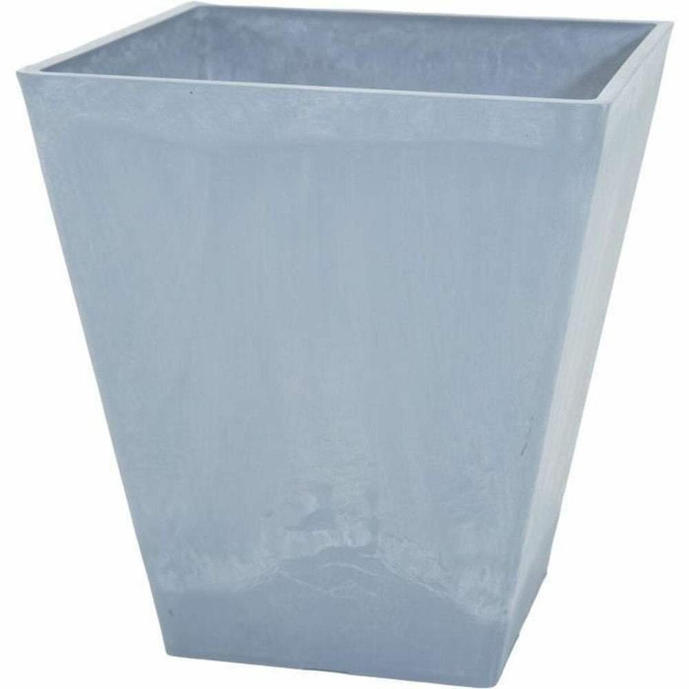Vaso Mega Collections Ecostone Square Grigio Plastica Riciclato 48 x 57 cm 48 x 48 x 57 cm