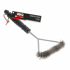 Spazzola di Pulizia per Barbecue BBQ Collection 30 x 16 cm Nero Argentato
