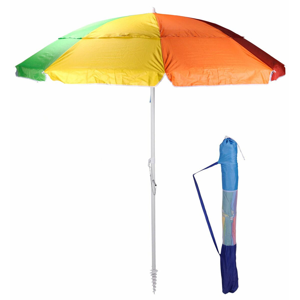 Umbrella Multicolour Ø 220 cm Beach Articulated