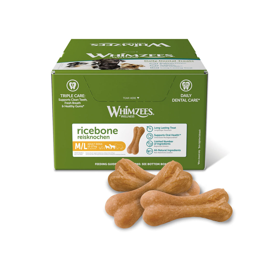 Caramella per la Cura dei Denti Whimzees Ricebone (50 Unità)