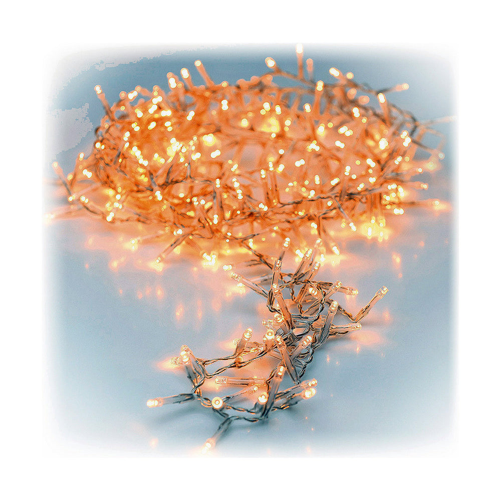 Ghirlanda di Luci LED Trasparente Luce calda Bianco Caldo 16,5 m 17 m