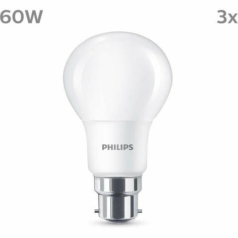 Lampadina LED Philips 60 W Mat Bianco Caldo F 8 W 60 W B22 3 Unità (2700 K)