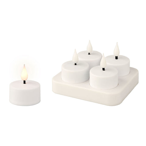 Candela LED Lumineo 485346 Bianco Ricaricabile Interno (4 Unità)