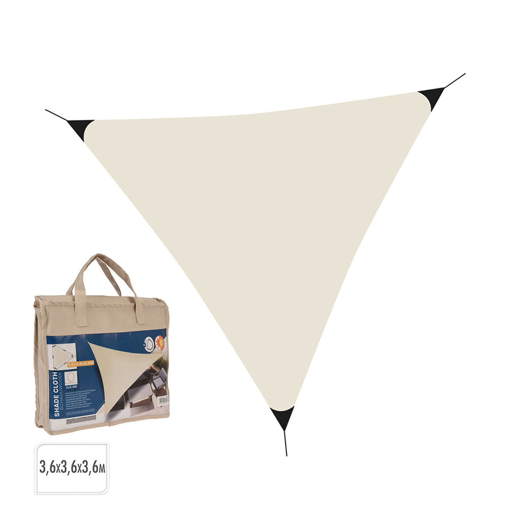 Tenda Lifetime Crema Triangolare 3,6 x 3,6 x 3,6 m