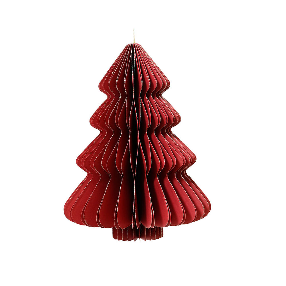 Albero di Natale Decoris Rosso Carta Ø 30 x 40 cm