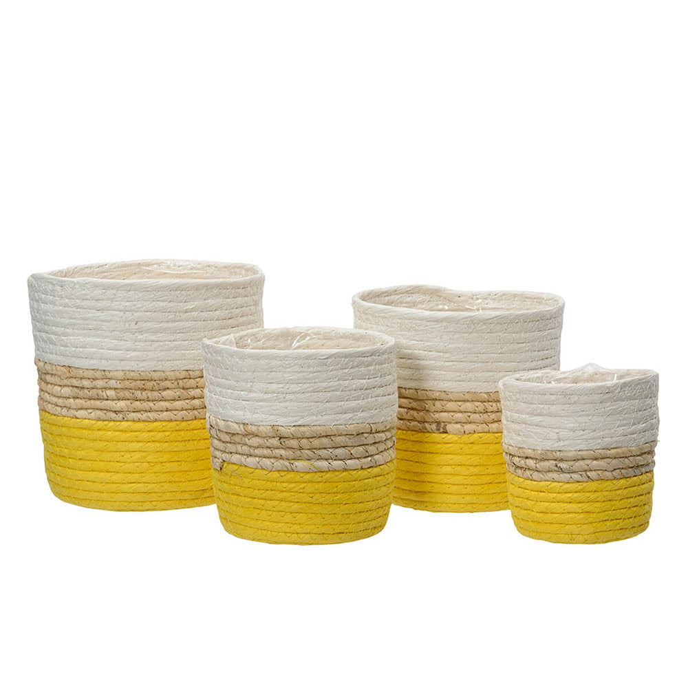 Set di vasi da fiori KSD Tricolore 100 % Riciclato (4 Unità)