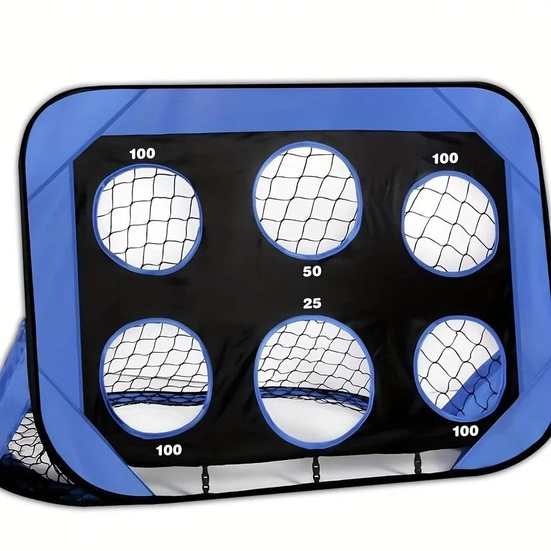 Porta da calcio 4 in 1, porta da calcio a scomparsa, porta da allenamento, rete, borsa per il trasporto