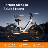 URLIFE E26 Bici Elettrica Urbana 26" Batteria Rimovibile
