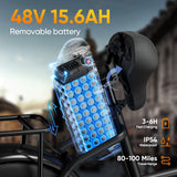 URLIFE E20 PRO E-Bike 1500W Fat Bike 7 Velocità 48V