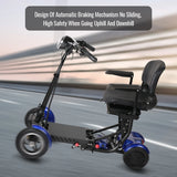 Scooter elettrico a 4 ruote con doppio motore da 500 W, batteria al litio da 36 V 18 Ah, leggero, pieghevole, autonomia di 50 km.