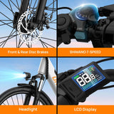 URLIFE E26 Bici Elettrica Urbana 26" Batteria Rimovibile