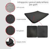 Tappetino Lettiera Gatto 65x55cm Impermeabile Antiscivolo