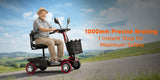 SUNNIGOO Monopattino elettrico a 4 ruote con pratico cestino, 350 W, autonomia di 20 km,