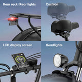 URLIFE E20 PRO E-Bike 1500W Fat Bike 7 Velocità 48V