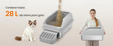Lettiera per Gatti Feandrea in Acciaio Inox | 62x42x30cm