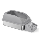 Lettiera per Gatti Feandrea in Acciaio Inox | 62x42x30cm