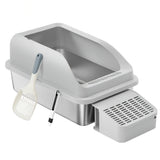 Lettiera per Gatti Feandrea in Acciaio Inox | 62x42x30cm