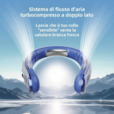 Ventilatore elettrico da collo portatile senza pale da 8000 mAh,