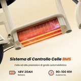 Monopattino elettrico Y16 City Grocery da 1200 W, 48 V, 20 Ah