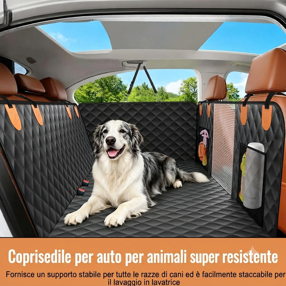 Cuscino di copertura per sedile auto per animali domestici XXXL extra large, adatto ai sedili posteriori rigidi