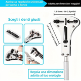 Set di attrezzi per la riparazione di orologi, 147 pezzi.