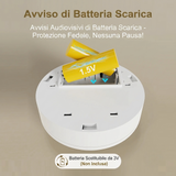 Rilevatore di fumo autonomo con sirena integrata da 85 dB
