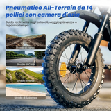 iScooter A14 Moto da cross elettrica per bambini 500W 5.2Ah Moto elettrica