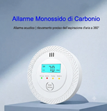 8 rilevatori di monossido di carbonio con display LCD, alimentati a batteria, rilevamento di precisione CO per casa, cucina, stufe a carbone, bagno.