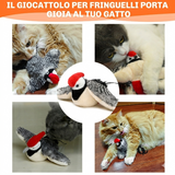 Uccello giocattolo elettrico per gatti per l'autointrattenimento