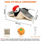 Uccello giocattolo elettrico per gatti per l'autointrattenimento