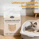 Lettiera per Gatti al Tofu 2kg - Biodegradabile e Smaltibile