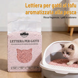 Lettiera per Gatti al Tofu 2kg - Biodegradabile e Smaltibile