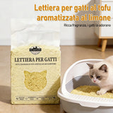 Lettiera per Gatti al Tofu 2kg - Biodegradabile e Smaltibile