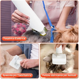 Kit aspirapolvere 8 in 1 per la toelettatura di animali domestici,