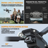 Drone E88 con doppia fotocamera, WiFi FPV, doppio quadricottero RC pieghevole