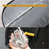 Guanto per la rimozione dei peli di animali domestici 23x16 cm, spazzola riutilizzabile per cani e gatti,