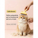 Spazzola Doppia Funzione per Gatti - Rimuovi Peli e Nodi